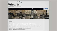 Desktop Screenshot of lemulsion-restaurant.com