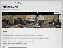 Tablet Screenshot of lemulsion-restaurant.com
